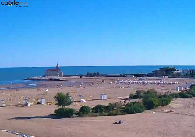Webcam Caorle spiaggia di Levante a Caorle in diretta: Spiaggia della “Madonnina”, spiaggia di levante