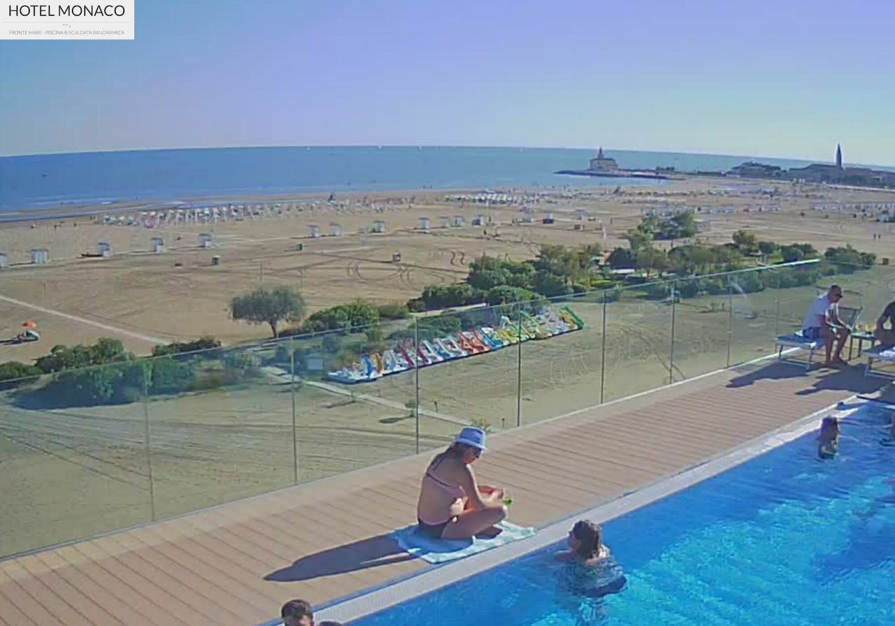 Hotel Monaco a Caorle in diretta: Spiaggia di Levante, spiaggia di levante