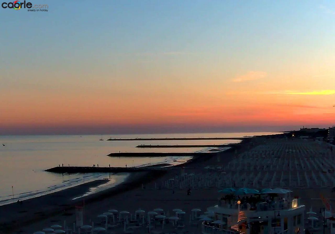 Webcam Caorle spiaggia di Ponente a Caorle in diretta: Spiaggia di Ponente, spiaggia di ponente