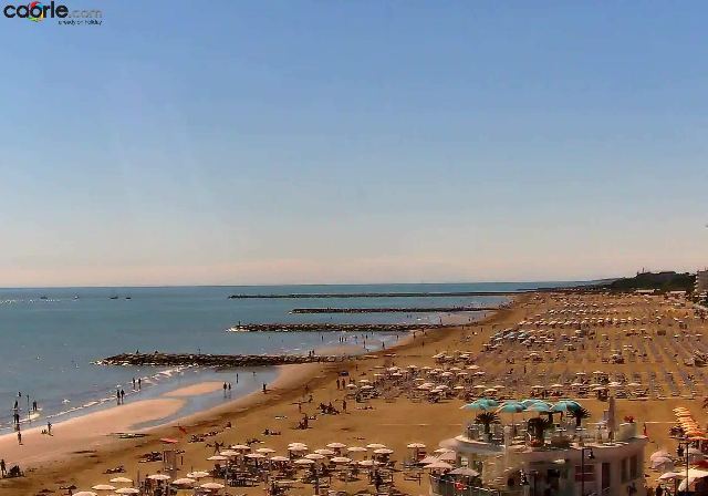 Webcam Caorle spiaggia di Ponente a Caorle in diretta: Spiaggia di Ponente, spiaggia di ponente